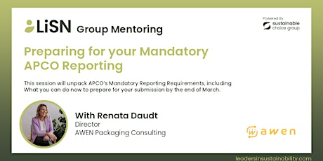 Group Mentoring: Preparing for your Mandatory APCO Reporting primary image