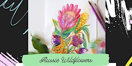 Pop-up Art & Sip // Aussie Wildflower // Watercolour primary image