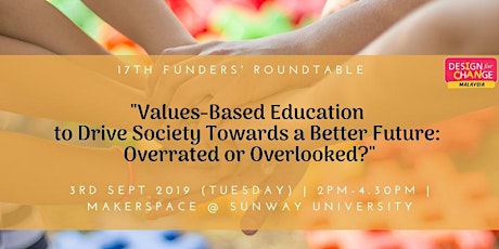 [Edu Funders' Roundtable] Values-Based Education: Overrated or Overlooked? primary image
