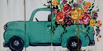 Floral Truck Bed - Paint and Sip by Classpop!™ primary image