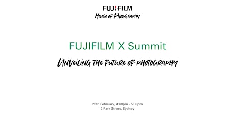 Imagem principal do evento FUJIFILM X Summit Livestream: Unveiling the Future of Photography