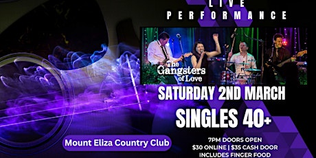 Singles Over 40 | Live Music | House Party | Finger Food | Meetup primary image
