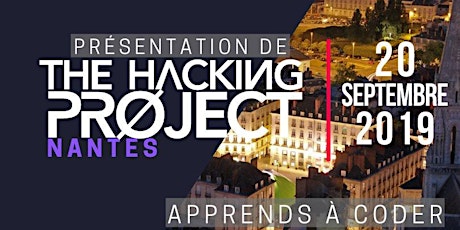 Image principale de The Hacking Project Nantes automne 2019 (présentation gratuite)