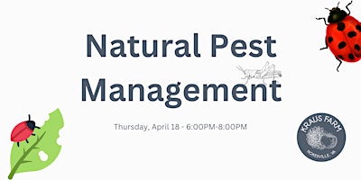 Imagen principal de Natural Pest Management Workshop