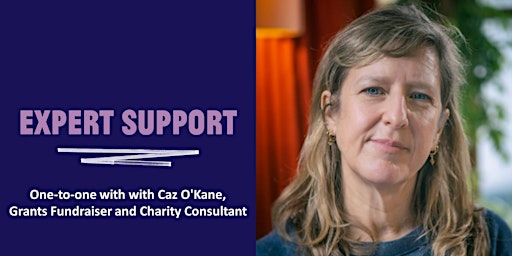 Imagem principal do evento Expert 121 with Caz O'Kane, Grants Fundraiser and Charity Consultant