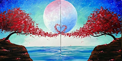 Immagine principale di To The Moon And Back Couples Set - Paint and Sip by Classpop!™ 