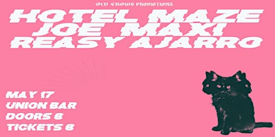 Primaire afbeelding van Old Crows Presents: Hotel Maze / Joe Maxi / Reasy Ajarro