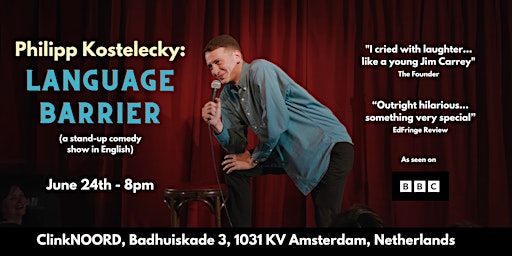 Imagem principal do evento Philipp Kostelecky: Language Barrier (A Stand-up Comedy Show in English)