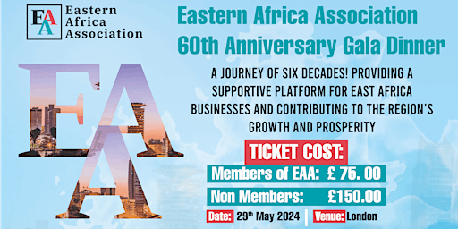 Eastern Africa Association 60th Anniversary Gala Dinner primary image