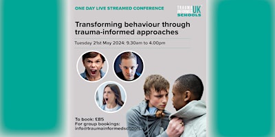 Image principale de TISUK Skills Day: Trauma Informed Approaches to Transforming Behaviour