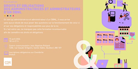 Droits et obligations des administratrices et administrateurs d'un OBNL