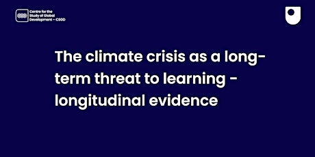 The climate crisis as a long-term threat to learning