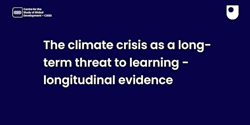 Imagen principal de The climate crisis as a long-term threat to learning
