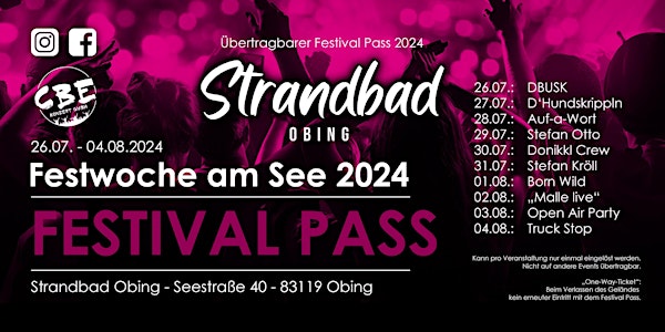 FESTIVAL PASS - Festwoche am See 2024