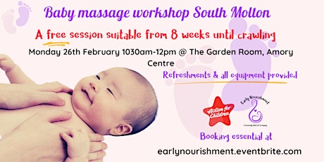 Imagen principal de Baby Massage South Molton Workshop