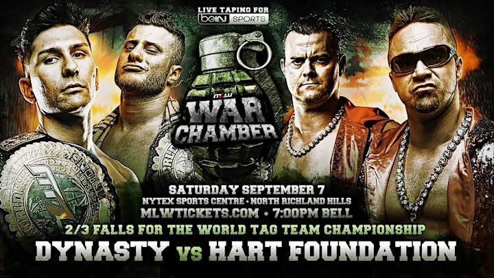 
		MLW: WAR CHAMBER (Major League Wrestling Fusion TV Taping) image
