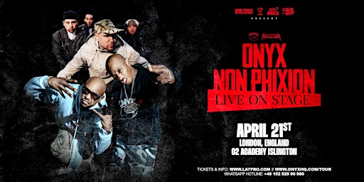 Imagen principal de ONYX & Non Phixion - Live in London