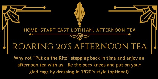 Hauptbild für Roaring 20s Afternoon tea - Home-Start East Lothian fundraising event