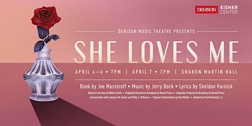 Primaire afbeelding van Music Theatre presents: 'She Loves Me'