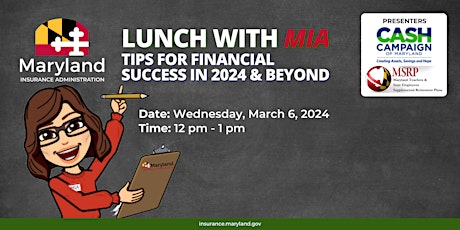 Lunch with MIA: Tips for Financial Success in 2024 & Beyond primary image