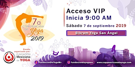 Imagen principal de 7a Copa Mexicana de Yoga 2019 Acceso Espectador