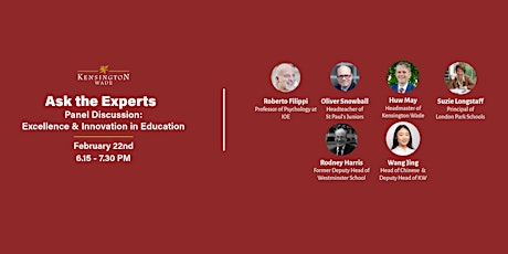 Ask the Experts | Panel Discussion: Excellence & Innovation in Education primary image