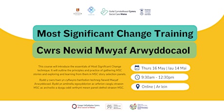 Most Significant Change Training | Cwrs hyfforddi Newid Mwyaf Arwyddocaol