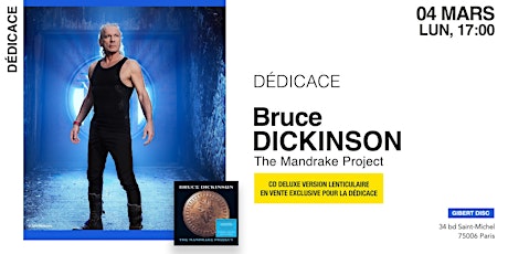 GIBERT DÉDICACE : Bruce DICKINSON primary image