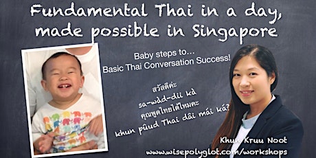Fundamental Thai Workshop (1 day workshop and 3 months of E-Learning Support) primary image
