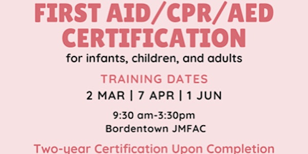 First Aid/CPR/AED Certification Training
