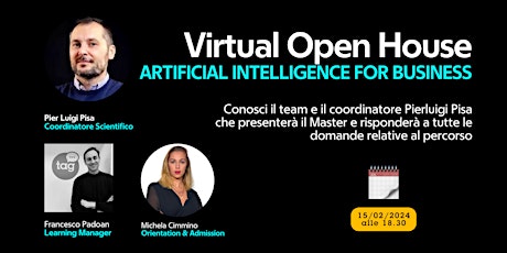 Hauptbild für Virtual Open House | Artificial Intelligence for Business