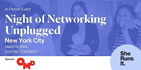 IN-PERSON EVENT: Night of Networking Unplugged primary image