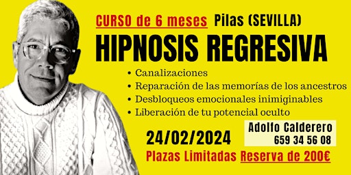 Immagine principale di Curso de HIPNOSIS REGRESIVA a Vidas Pasadas con Adolfo Calderero 