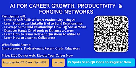 AI for Career Growth, Productivity, & Forging Networks Bootcamp