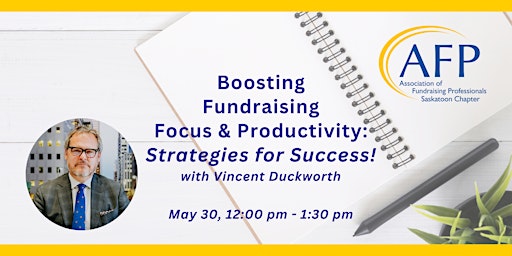 Imagem principal do evento Boosting Fundraising Focus & Productivity: Strategies for Success