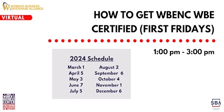 Imagen principal de How To Get WBENC WBE Certified - First Fridays