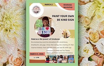 Imagen principal de BE KIND Sign Painting with Kindness Workshop