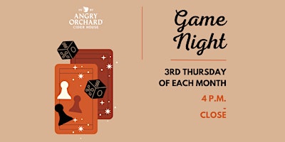 Imagem principal de Game Night at Angry Orchard