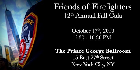 Friends of Firefighters 12th Annual Fall Gala  primary image