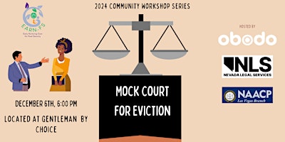 Hauptbild für EARN-FS 2024 Community Workshop Series: Mock Court for Eviction