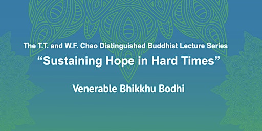 Imagem principal do evento The T.T. and W.F. Chao Distinguished Buddhist Lecture Series