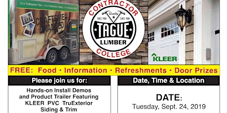 Tague Lumber Contractor College in Doylestown — KLEER PVC Trim & Siding