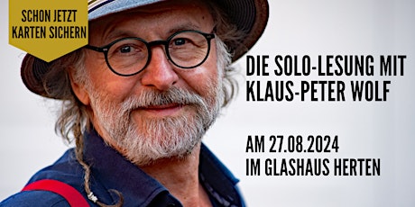 Solo-Lesung mit Klaus-Peter Wolf