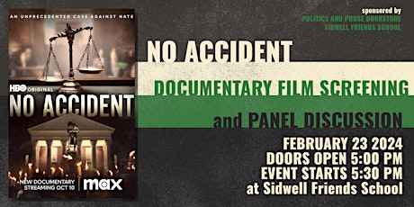 NO ACCIDENT - Film Screening & Panel Discussion primary image