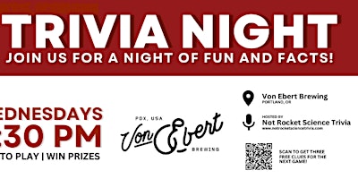 Imagen principal de Von Ebert Brewing Trivia Night