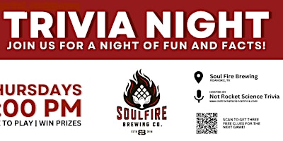 Soul Fire Brewing Trivia Night primary image