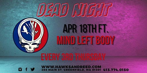 Primaire afbeelding van Dead Night at Hawks & Reed Ft. Mind Left Body