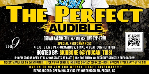 Imagen principal de The Perfect Audible w/ SkinBone and Friends & The WOE Official After Party!