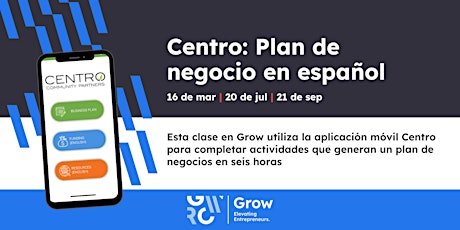 Centro: Plan de negocio en español