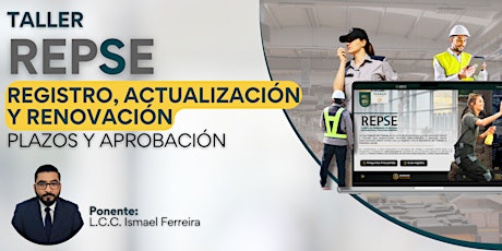 Taller REPSE Registro, Actualización y Renovación | Plazos y Aprobación primary image